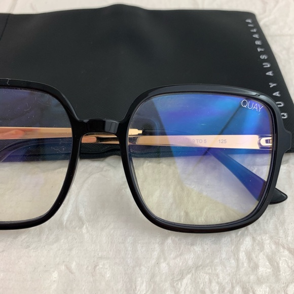 Quay Australia Accessories | Quay 9 To 5 Oversized Square Blue Light